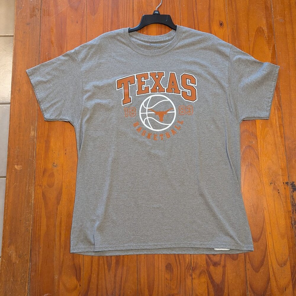Vintage-Style Men's Champion Texas Longhorns Elite Basketball T-Shirt – Size XL